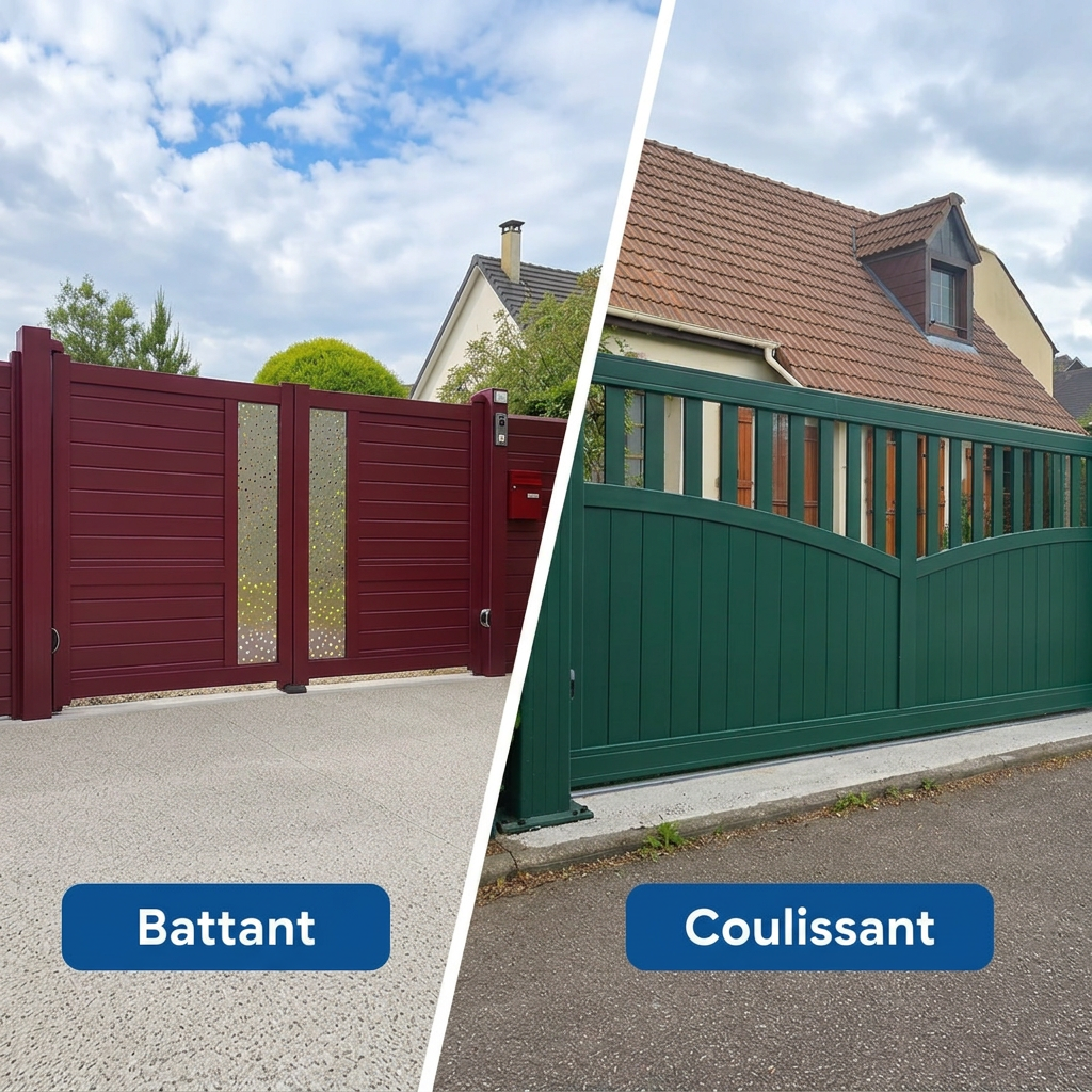 Comparaison Battant vs Coulissant