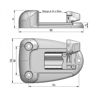 Sabot Basculeur Inox - NEO Fermeture
