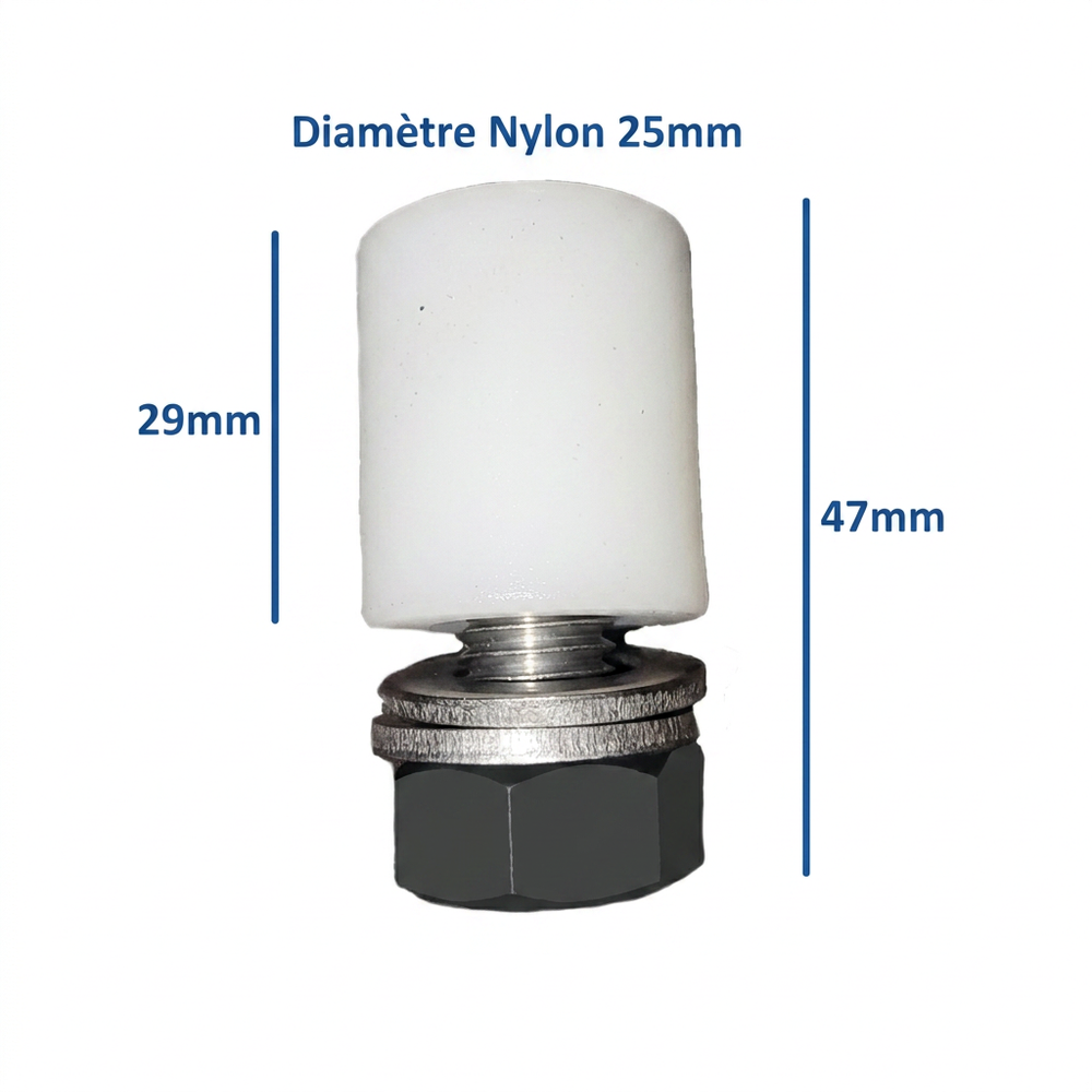 Rouleau Guide En Nylon - NEO Fermeture