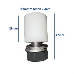 Rouleau Guide En Nylon - NEO Fermeture