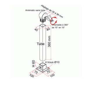 Butée Arrematic & Embase - NEO Fermeture