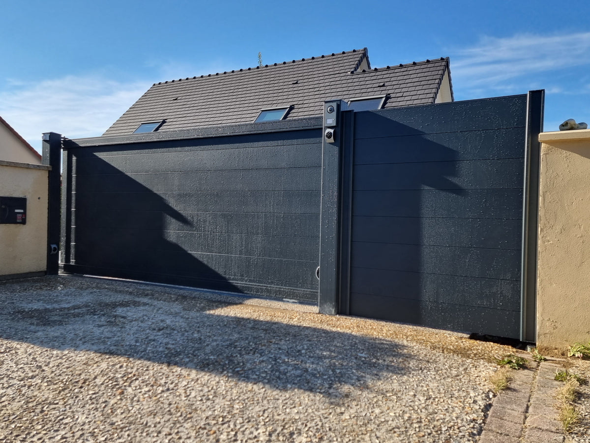 Réalisation client portail coulissant gamme Neo modèle Astra - NEO Fermeture